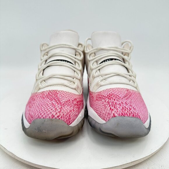 Nike Air Jordan 11 Retro Low Youth Sz 7Y Women 8.5 GS580521-108 Pink White Shoes - Picture 2 of 11